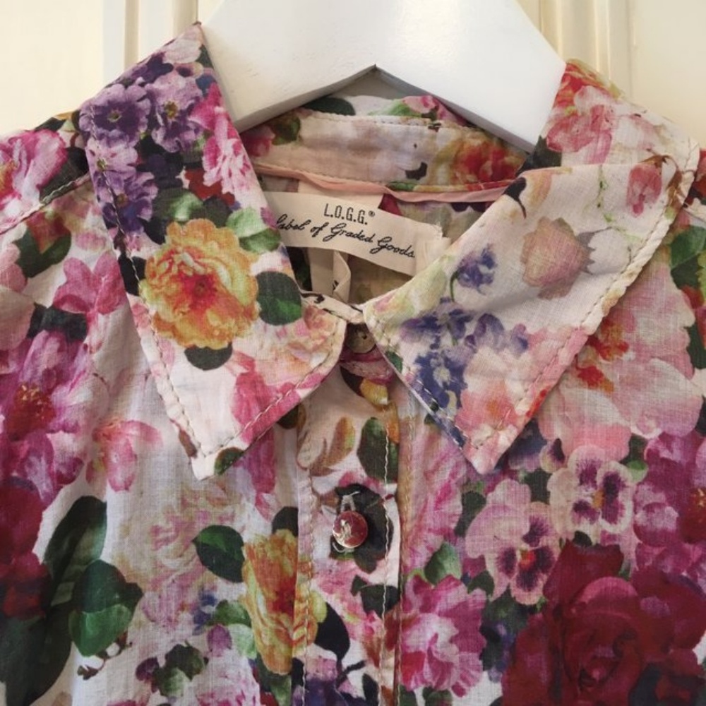 Floral Long Sleeve Button-Down - Picture 6 of 6